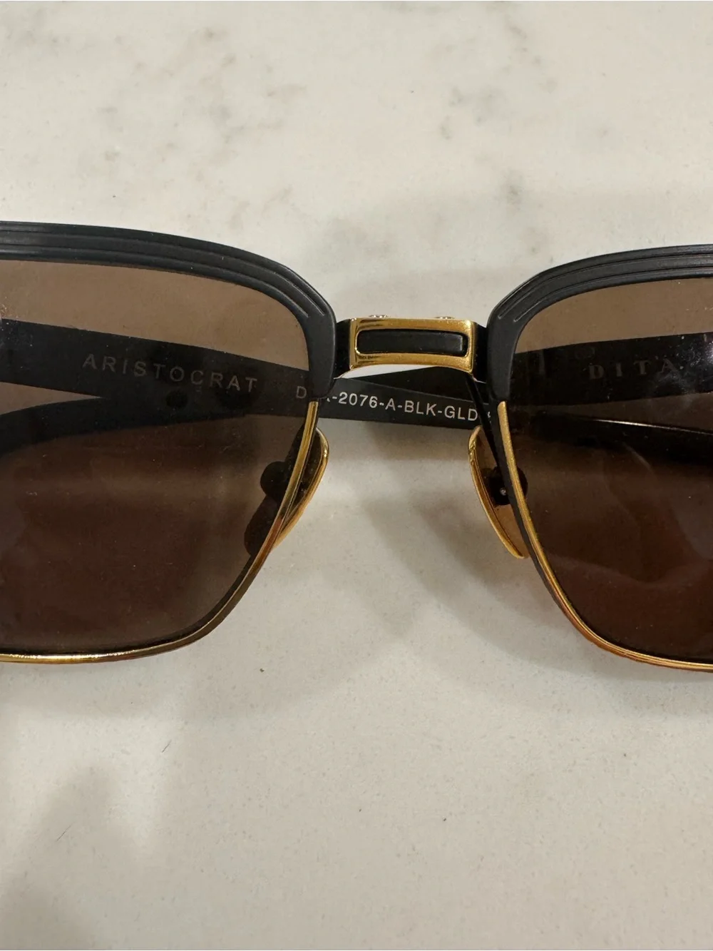 DITA Aristrocat black and gold Sunglasses